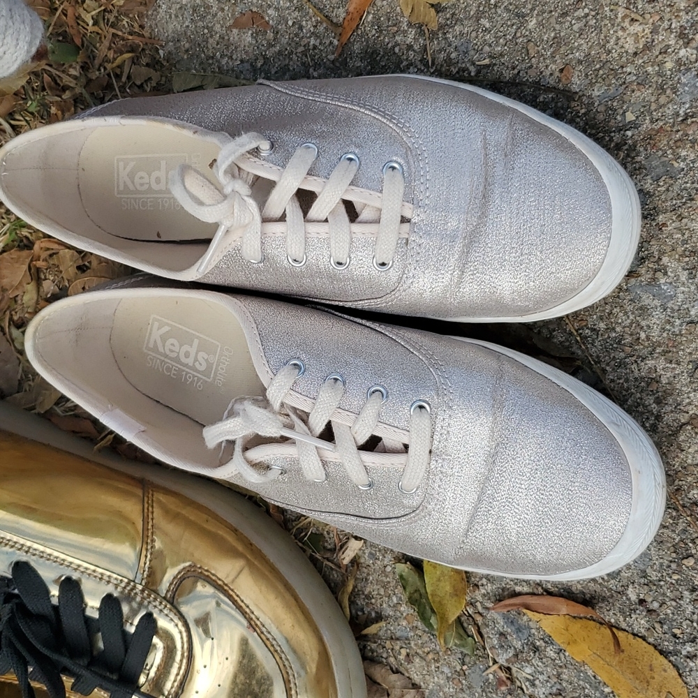 Keds Size 8 Pink Sparkly Shoes